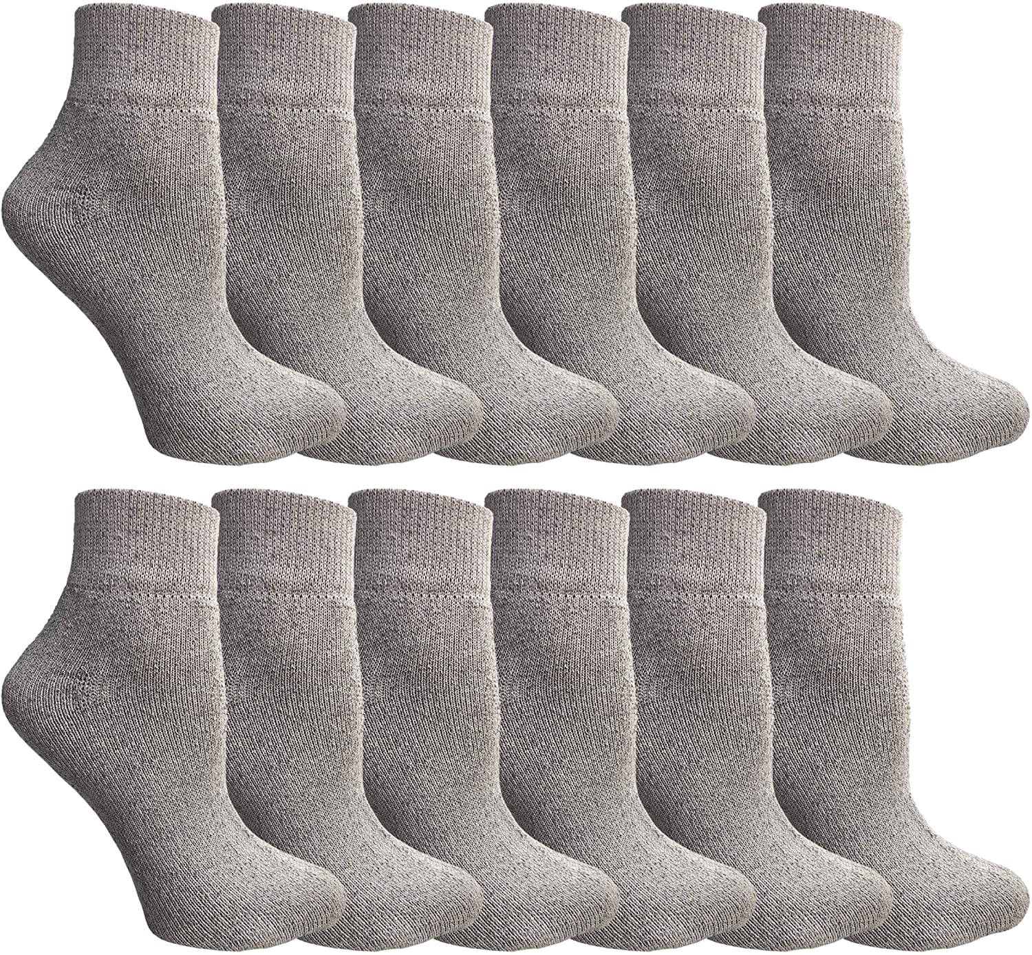 Bulk Wholesale Packs Womens Classic Low Cut Ankle Socks 6-8 Available in Black and White 
