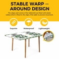 thumbnail image 4 of St. Patrick's Day Table Cloths for 6 Foot Rectangle Tables, Green Shamrock Gnomes Gold Coin Spring Patio Waterproof Elastic Fitted Tablecloths, Washable Rectangular Table Cover for Camping, 4 of 8