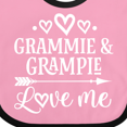 thumbnail image 4 of Inktastic Grammie and Grampie Love Me Boys or Girls Baby Bib, 4 of 4