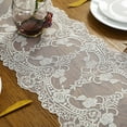 thumbnail image 2 of Baohd Polyester Soft And Elastic Decorative Tablecloth For Hotels And Estates European Style Table Flag Champagne 26*70CM, 2 of 6