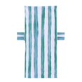 thumbnail image 1 of Funda para silla de playa, práctica funda de microfibra a rayas para silla de piscina, toalla con bolsillo para exteriores, viajes, ocio y . Verde hierba, 1 of 8