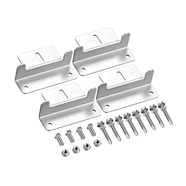 Soporte de montaje Soledad para paneles solares de aleación de aluminio 4 piezas