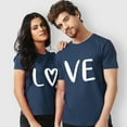thumbnail image 6 of Baqcunre Valentine'S Day Shirts For Women Men And Women With With Love Printed Couple T Shirt Short Sleeve Top(Navy XS-4XL),Womens Tops Graphic Tees For Women Shirts For Women Womens Tops, 6 of 7