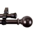 thumbnail image 2 of Central Design 4783-997 Julian 0.81 in. Double Curtain Rod, 120-170 in. - Cocoa, 2 of 2