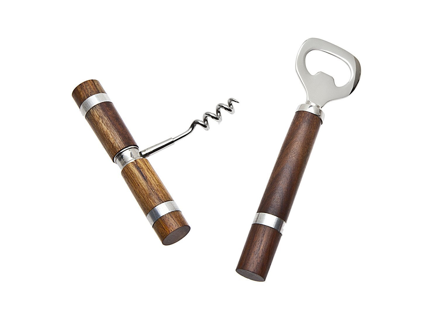 S/2 WOOD HANDLE CORKSCREW/OPNR