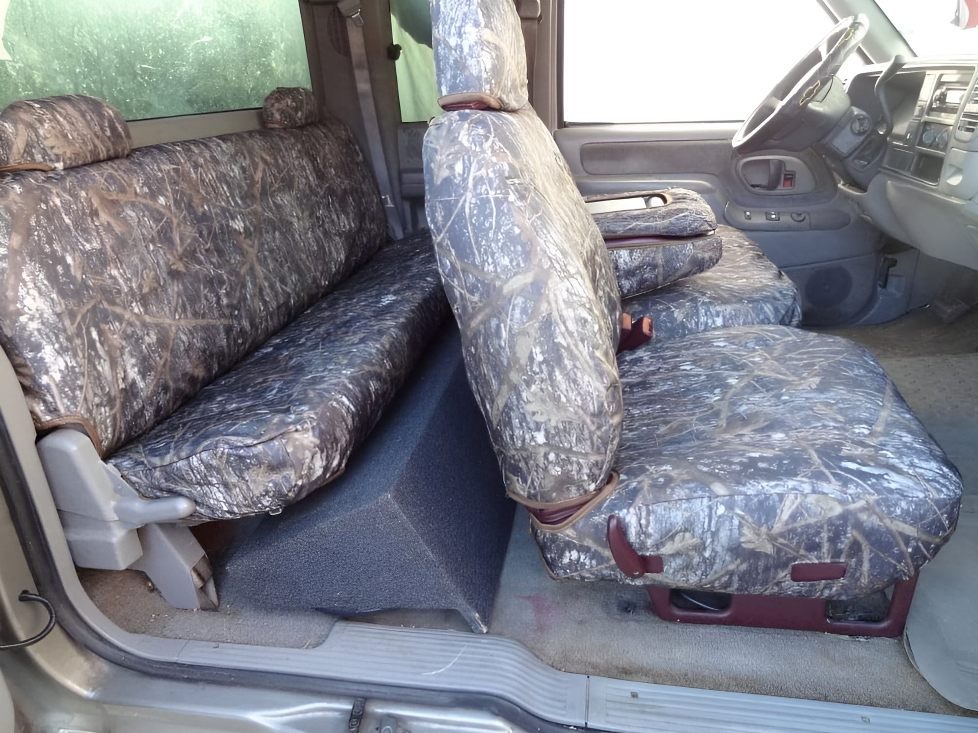 Durafit Chevy Silverado & GMC Sierra CLC Camouflage Endura, Front Rear Seat Covers, 2 Pieces