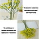 thumbnail image 5 of Arreglo Floral Artificial de Aliento de Bebé Amarillo, Ideal para Decoración Del Hogar y Bodas - 28 Cm - Poliéster - Hojas Verdes Mate | Zmm250531001Ye, 5 of 6