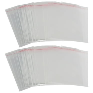POPETPOP 200pcs Small Storage Bags Small Packaging Bags Transparent Storage Clear Bags Shirt Packaging