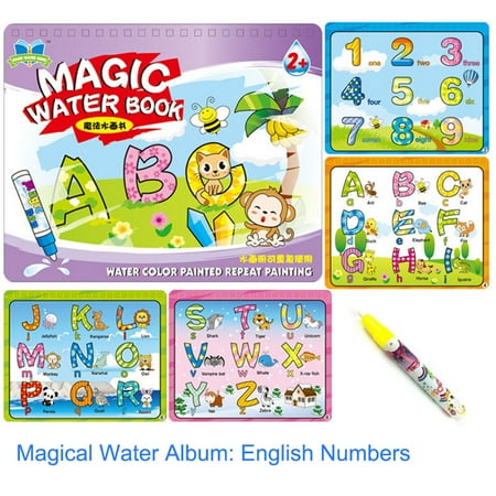 Just Think Toys Water (Children Kid Educational Toys Magic Water Drawing Book Album Magic Graffiti Baby Painting Kindergarten Scene Facsimile Coloring)