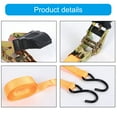 thumbnail image 5 of Ratchets Straps Cargo Ties Down With Strong Polyester Construction For Home Logistics Moving Securing Loads, 5 of 9