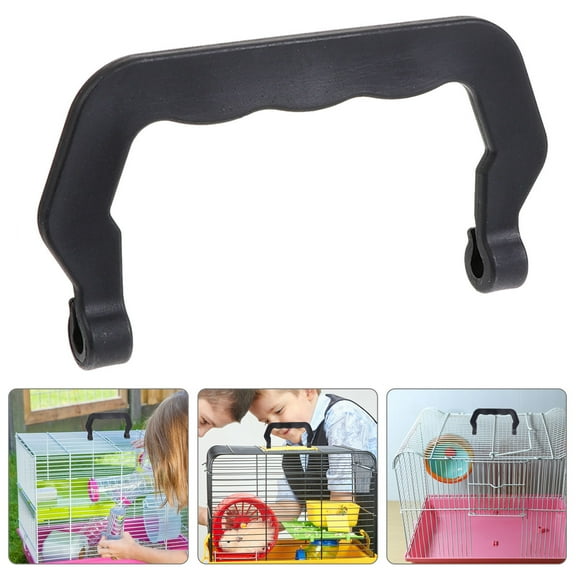 Beaupretty Plastic Handle for Small Dog Kennel 10Pcs Black Ergonomic Grip
