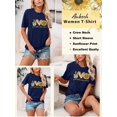 thumbnail image 7 of Anbech Sunflower Shirts for Women Graphic Tee Ladies Patriotic Tee Shirt Christian Top Short Sleeve, 7 of 7