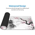 thumbnail image 4 of Japanese Cherry Blossom Gaming Mouse Pad - White Extended Large Mouse Mat, Stitched Edges, 3mm Thick Non-Slip Rubber Base, Perfect for Desk, Home Office, 31.5x11.8 Inch, 4 of 6