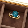 thumbnail image 5 of Ross-Simons 4.90 Carat London Blue Topaz and .11 ct. t.w. Diamond Ring in 14kt Yellow Gold, Women's, Adult, 5 of 6