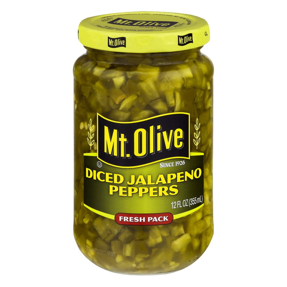 Mt. Olive Diced Jalapeno Fresh Pack Peppers, 12 Oz