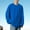 Blue, variant on Qiggri Men's Casual Base Solid Color Loose Fitting Pullover Round Neck Long Sleeved T-Shirts