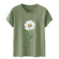 thumbnail image 2 of Otvok Womens T-Shirts Short Sleeve Summer Tops O-Neck Casual Blouses, 2 of 6