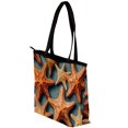thumbnail image 3 of Starfish Canvas Leather Mix Handbag Twill Sponge Jeanette 30x10.5x39cm/11.8x4.1x15.4in, 3 of 5