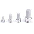 thumbnail image 3 of 1/8 "1/4" 3/8 "1/2" 3/4 "1" BSP Conector de silenciador de silenciador neumático masculino accesorio de aire 304 acero inoxidable, 3 of 4