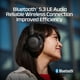 thumbnail image 5 of Auriculares supraaurales inalámbricos HyperX Cloud Mix 2 con ANC negros, 5 of 7