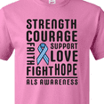 thumbnail image 4 of Inktastic ALS Awareness Strength Courage Support T-Shirt, 4 of 5