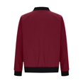 thumbnail image 6 of Bomber Jacket Women Fall Lightweight Long Sleeve Relaxed Fit Casual Zip Up Jackets Outerwear with Pockets, 6 of 6