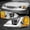 Chrome/Amber, variant on Nuvision for 01-03 Honda Civic Coupe Sedan LED DRL Projector Headlights Black/Amber