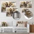 thumbnail image 4 of Designart "Simplicity Elephant beauty II" Animals Metal Wall Decor, 4 of 5