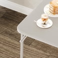 thumbnail image 3 of Kselythan Folding Card Table,33.6" Metal Folding Table With PU Soft Cushion,Portable Square Dining Table For Living Room Office Camping Backyard Patio Balcony (No Chair), 3 of 7