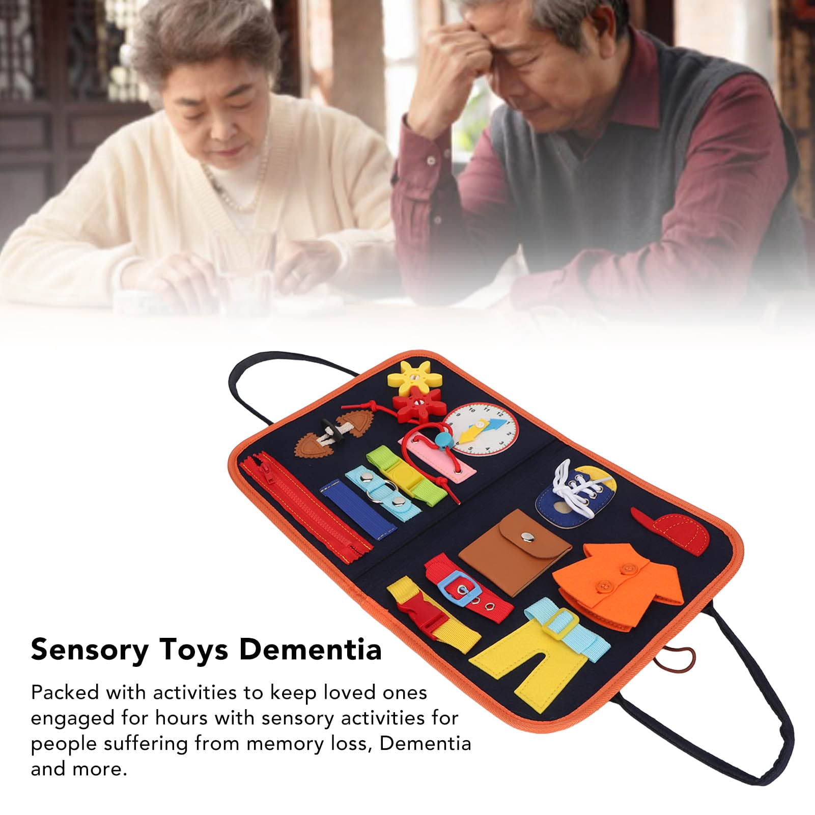 Dementia Activities for Seniors, Dementia Products for Elderly, Anxiety Relief Fidget Toys, Calming & Comforting Dementia Activities for Seniors, Dementia Gifts, Red