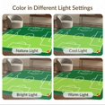 thumbnail image 7 of ODIKA 3'x5' Washable Throw Rug Doormat Field Soccer Layout Penalty Arc Motifs Themed Door Entry for Entryway, Kitchen, Mudroom, Stain Resistant, Low Profile, Non-Slip, 7 of 7