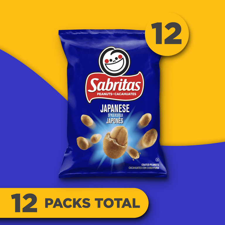 Gamesa Sabritas Grocery Nuts - Japanese-Style Peanuts, 7 oz, Pack