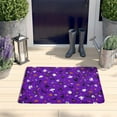 thumbnail image 2 of Purple Halloween Pattern Flannel Non Slip Door Rugs,Washable Door Mats Indoor,Decorative Door Mats,Dirt-Resistant and Absorbent Doormat for Entrance,Bedroom,Kitchen,Bathroom,23.5x16in(60x40cm), 2 of 5