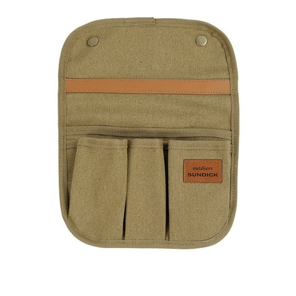 SUNDICK Outdoor Adventure Gear Organizer, Portable & Multi-functional, with Armrest Pouch & Side Storage Bag