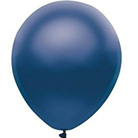 72 Satin Navy Latex Balloons 12"