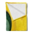 thumbnail image 2 of Orient Soft Flannel Fleece Blanket, Morroccan Oriental Walkway Old Eastern Building Architecture Stone Carving Photo, Cozy Plush for Indoor and Outdoor Use, 60" x 80", Green Yellow, by Ambesonne, 2 of 5