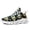 FN003-25023192-5w, variant on Tennis Shoes for Men with a Chunky Sole Featuring a Gothic Punk Skull Floral Design, Lightweight Breathable Sport Shoes, Round Toe Low-top Sneakers, Suitable for Streetwear And Walking