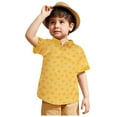 thumbnail image 3 of adviicd Patterned Polos for Boys: Short-Sleeved Fashion (Yellow,12-18 Months), 3 of 7