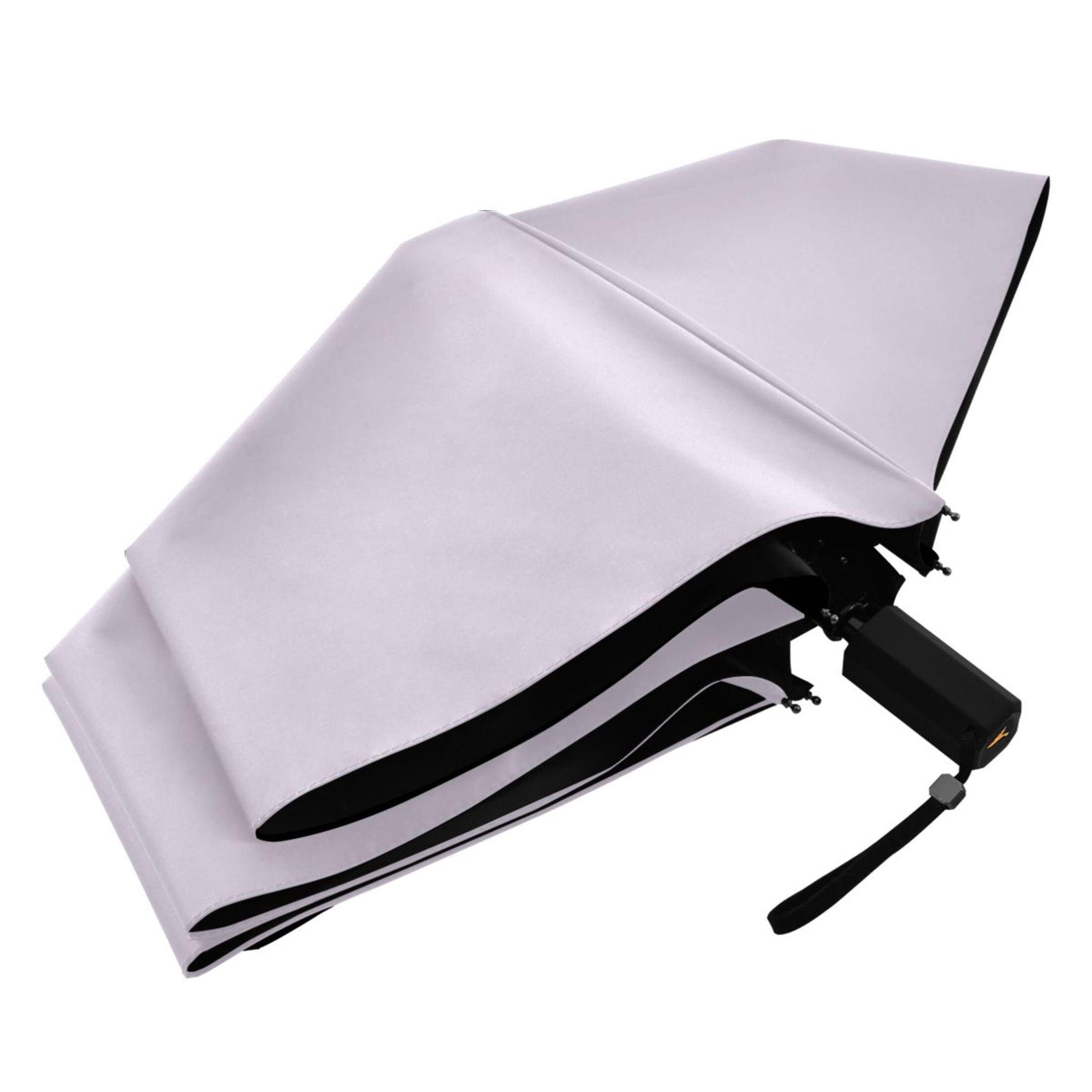 ALAZA Light Purple Background UPF 50+ Compact Folding Umbrella for Rain Travel Umbrella Packable