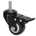 thumbnail image 2 of Swivel Caster Wheel Low Noise 2.5in M12 Dual Bearing Heavy Duty Accessory with Brake, 2 of 5