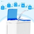 thumbnail image 5 of SOLAURA Portable Twin Tub Mini Washing Machine, 26lbs Capacity, Semi-Automatic Combo with 15lbs Washer & 11lbs Spinner for Apartments, RVs, and Dorms (Blue), 5 of 9