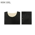 thumbnail image 2 of Conjunto de ropa interior térmica negra para hombre, calzoncillos largos con forro polar suave, capa base cálida para invierno en la parte superior e inferior, 2 of 6