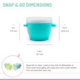 thumbnail image 3 of melii Click & Go Pods Contenants de Congélation pour Aliments & Contenants pour Collations - 4x4oz, 3 of 8