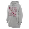 thumbnail image 2 of Women's G-III 4Her by Carl Banks  Gray Arizona Coyotes Hockey Love Fleece Pullover Hoodie, 2 of 3