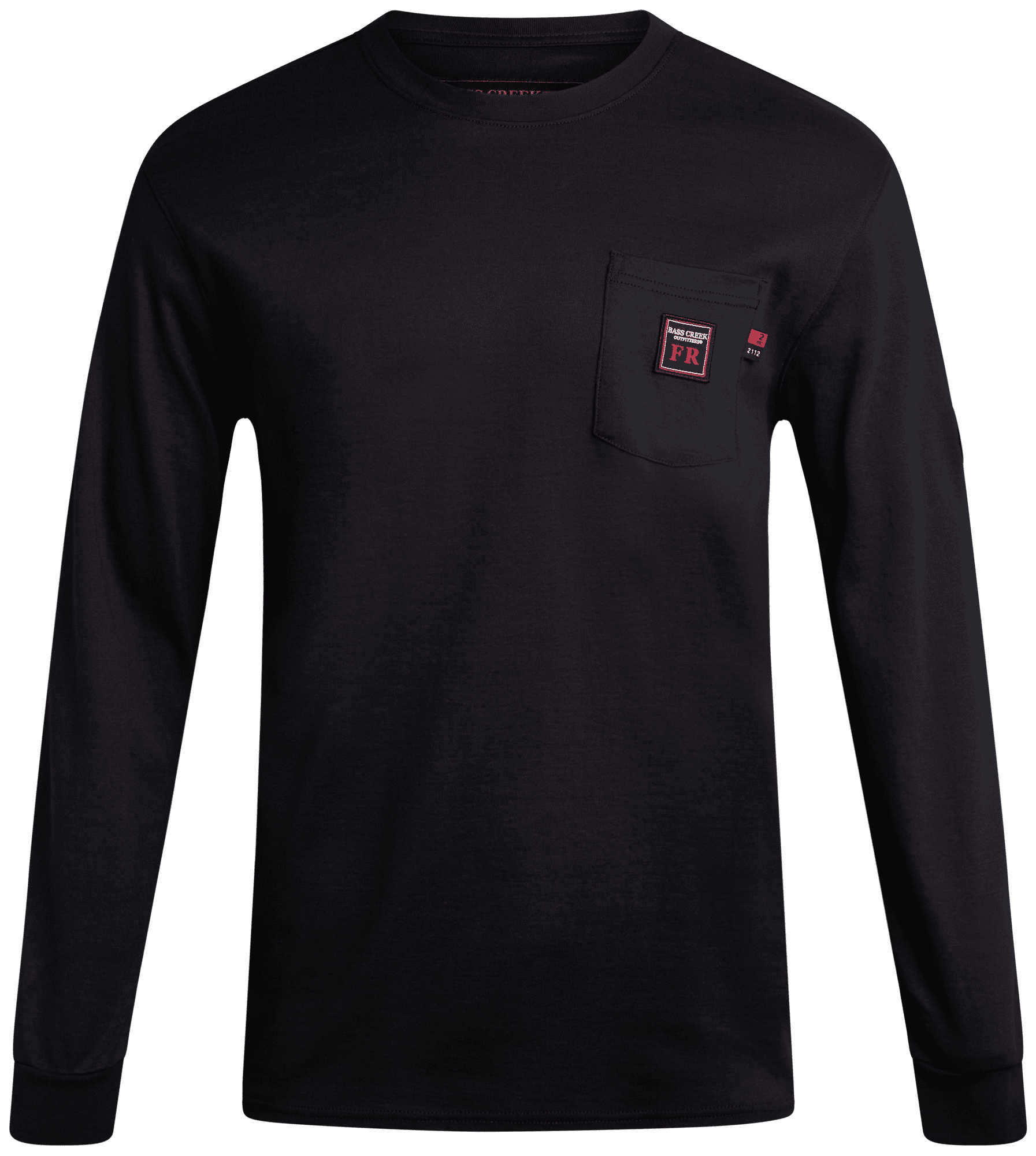 Bass Creek Outfitters Men's Flame Resistant Long Sleeve Crewneck Knit Top, Sizes M-2XL