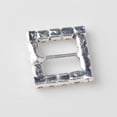 thumbnail image 4 of Rongfmy 10 Square Crystal Buckle Embellishment Wedding Invitation Ribbon Slider 14mm, 4 of 9