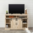 thumbnail image 5 of Pemberly Row Modern Wood Sliding Barn Door TV Stand for TVs up to 52" in Oak, 5 of 7