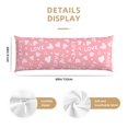 thumbnail image 2 of Body Pillow Cover - Love Soft Body Pillow Pillowcase, Breathable Long Body Pillow Case Cover Pillow Protectors with Zipper 20x60in, 2 of 5