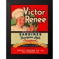 thumbnail image 2 of Retrolabel 12x14 Black Modern Framed Museum Art Print Titled - Victor Renee Sardines, 2 of 5