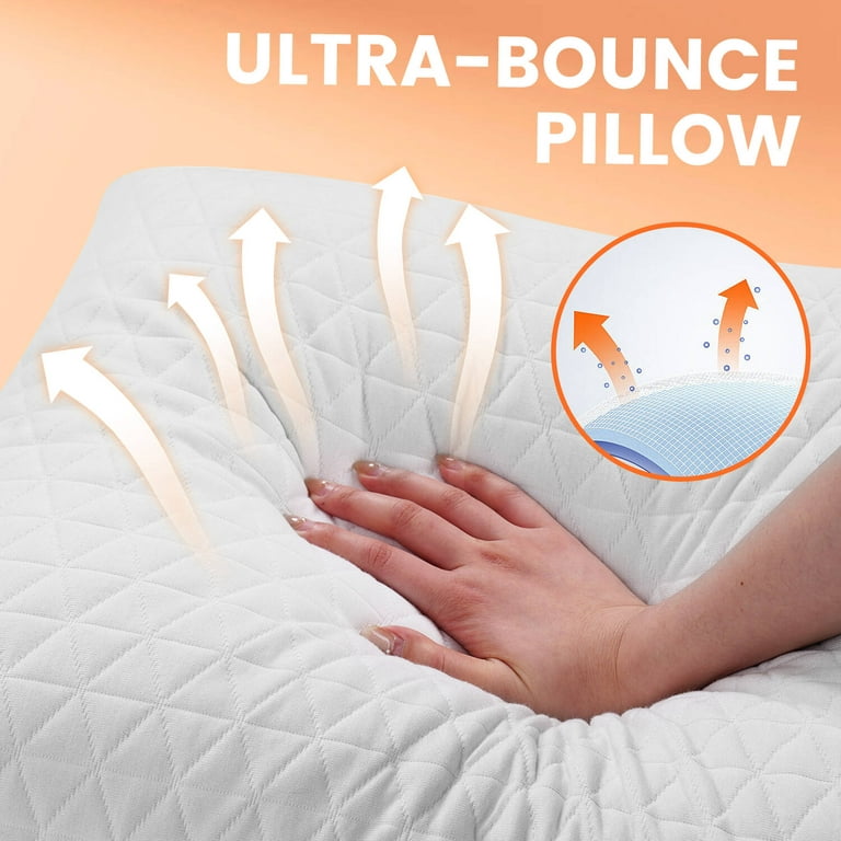 Deluxe Shredded Memory Foam Pillow (Soft Queen Size) – Sleepavo